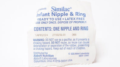Abbott Nutrition 270823L00 Similac Infant Nipple & Ring 066